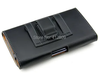 Черен колан на притежателя на ПУ кожен калъф за Sumsang S3 I9300 Безплатна доставка