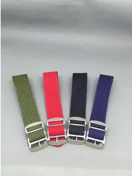 1бр 18 мм найлонови ремъци perlon колани тъкане на колани каишка за часовник каишка за часа 12 цвята е на разположение-PS003