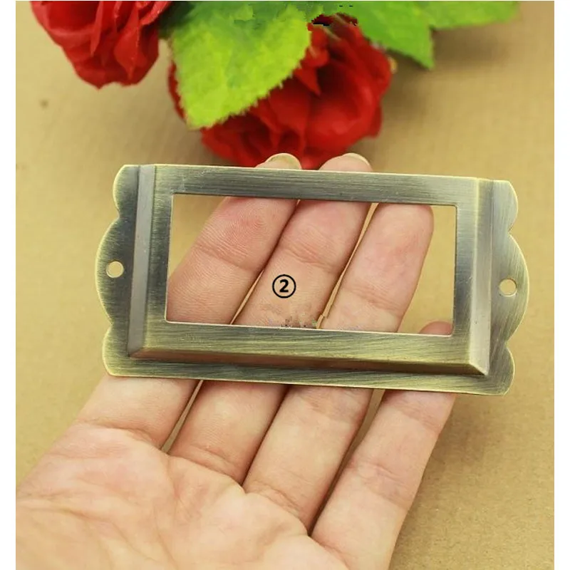 Bulk ретро метална кутия с кухненски шкаф врата копчето мебелни дръжки шкаф модерна мивка издърпайте дръжката, на притежателя на картата, 85*42 мм