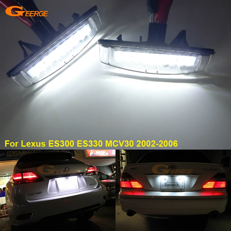 За Lexus ES300 ES330 MCV30 2002-2006 година е чудесен Ултра ярък 3528 Led табела лампа лампата Не е грешка да задава въпроси към obc