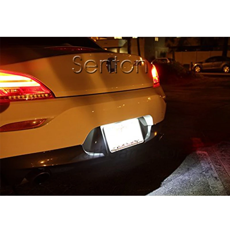 1 чифт автомобили LED номер регистрационен номер 12 Бели SMD LED canbus крушка стайлинг автомобили за BMW E87 E81 E63 E64 E85 e86 аксесоари