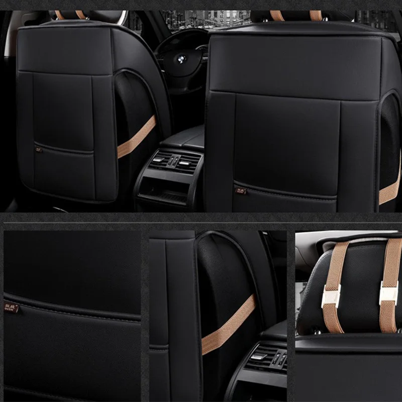 за SUBARU XV Forester, LEGACY outback IMPREZA black brand luxury car кожен калъф за седалка отпред и отзад, пълен комплект своята практика за столче за кола
