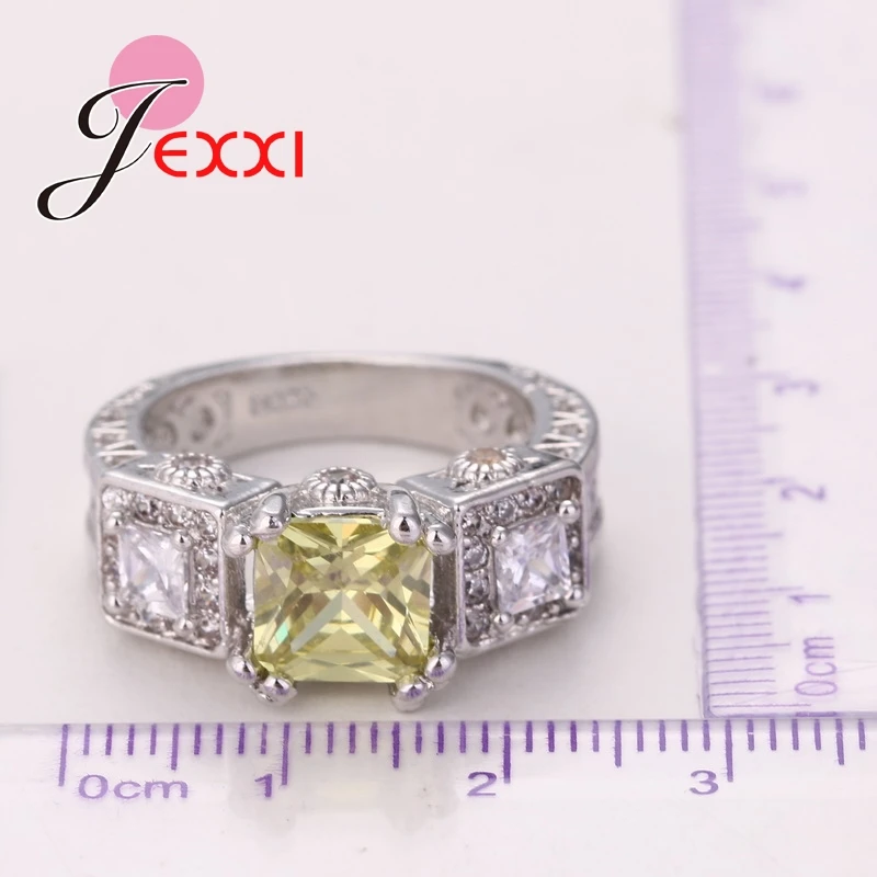 PATICO Brand Fashion Jewelry CZ Crystal 925 сребро сватбени и годежни пръстени за жени на Цена на цена на производителя