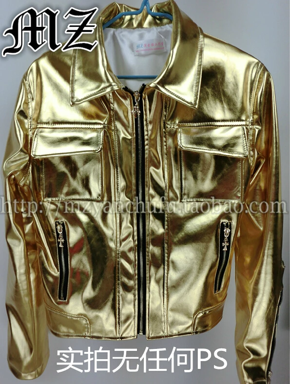 S-5XL ! 2018 dj gold GD мотоциклетът яке кожено облекло за Мъже сценична певицата плюс размер кожено яке палто костюми