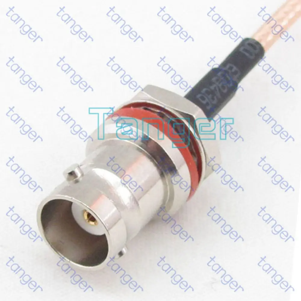 N female 4hole panle to BNC female behind with nut with RG-316 RFCoaxial Pigtail Jumper кабел 6