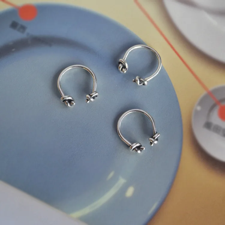 Bookend 2016 нов оригинален възел 925 сребро открити пръстени за жени персонализирани момичета сребро-бижута