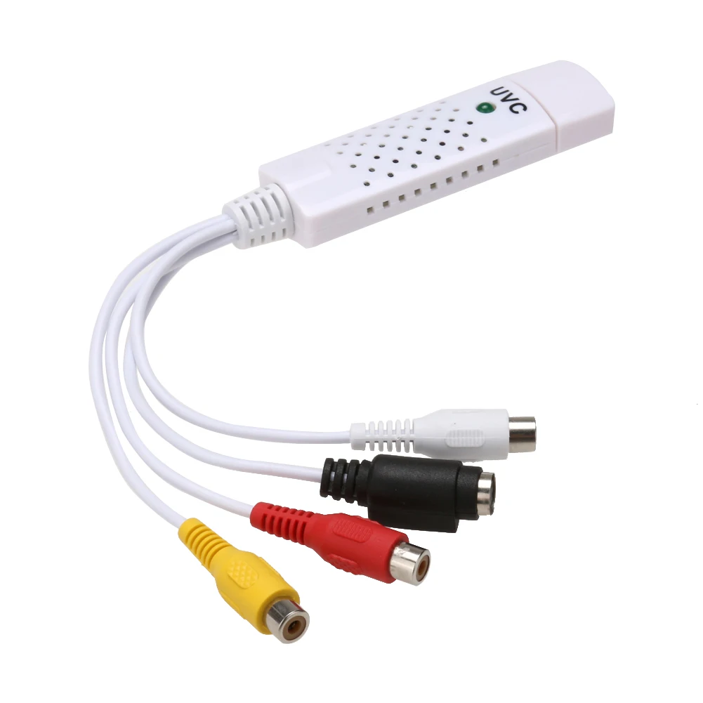 USB 2.0 конвертор заснемане на аудио-видео интерфейс чрез USB2. 0 Grabber адаптер за Печалба 10 8 7 XP OS USB Video Тунер карта