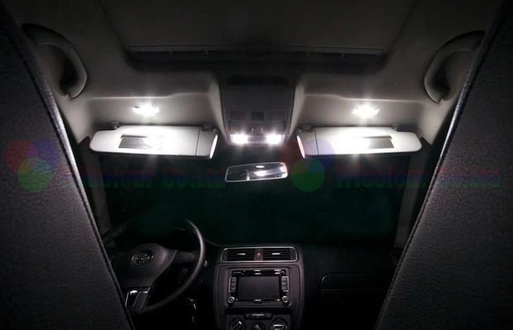 AutoEC 3pcs / set car Led panel truck lamp Interior светлини Dome&Map Reading Lamp-Light комплект за Volkswagen VW Gran Lavida #LDK04