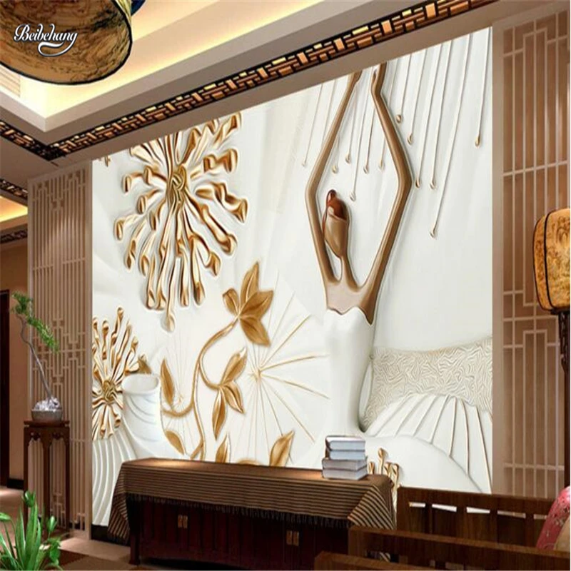 Beibehang модерен модел щампована стенопис ТЕЛЕВИЗИЯ стена на стена по поръчка голям стенопис нетъкан текстил околната среда тапети papel de parede