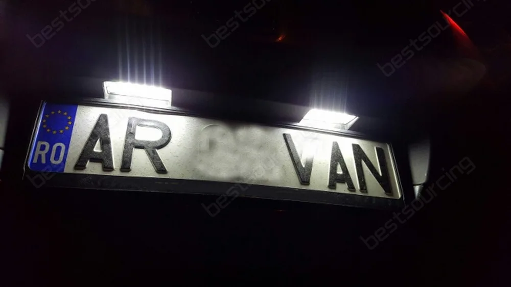 2X Canbus LED фенерче за осветление регистрационен номер за Renault Duster Logan MCV White (подходящ: Renault Scenic)(CA325)