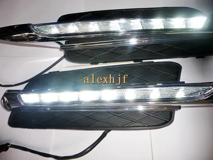 July King LED дневни светлини DRL калъф за BMW X5 E70 2007~10, LED предна броня противотуманная светлината на прожекторите, подмяна на 1: 1, Безплатна доставка