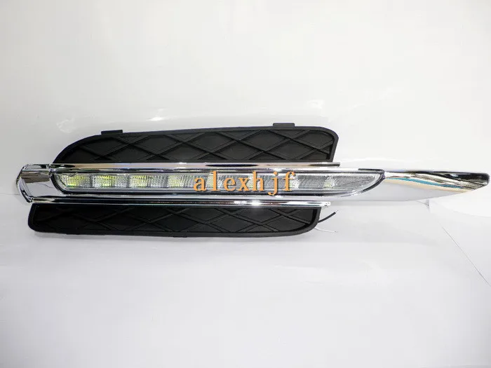 July King LED дневни светлини DRL калъф за BMW X5 E70 2007~10, LED предна броня противотуманная светлината на прожекторите, подмяна на 1: 1, Безплатна доставка