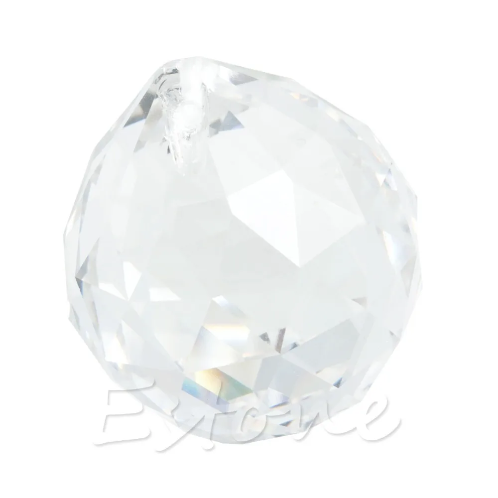 Ясен кристална топка лампа призми част от Сватбеният декор виси медальон 20 mm 30мм 40 мм