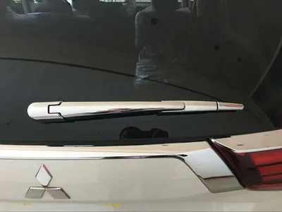 Подходящ за MITSUBISHI 2013 2016 OUTLANDER ABS хром лост чистачки на задното стъкло на капака нож отрежете аксесоари за полагане на автомобили