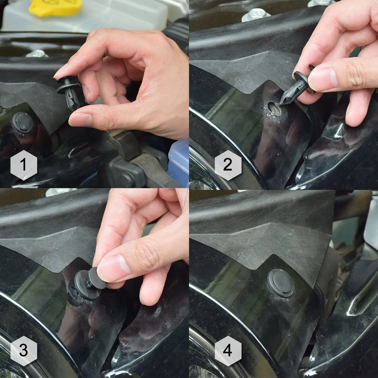 240шт прислужници клипове комплект за закрепване на нитове Отстраняване инструменти калъф автомобил за Mitsubishi Mirage Montero Sport Pajero, Outlander Space