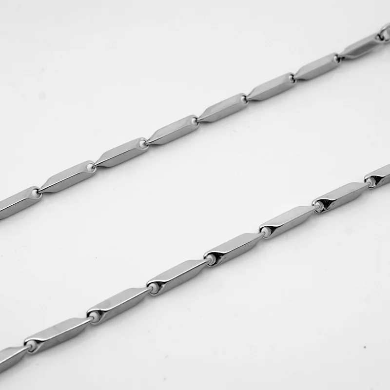 RONGQING 10 бр./лот 361L неръждаема стомана 3 мм диамантени вериги за бижута направи си САМ верига Огърлица за жени, мъже Титан 2017