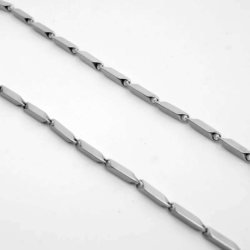 RONGQING 10 бр./лот 361L неръждаема стомана 3 мм диамантени вериги за бижута направи си САМ верига Огърлица за жени, мъже Титан 2017