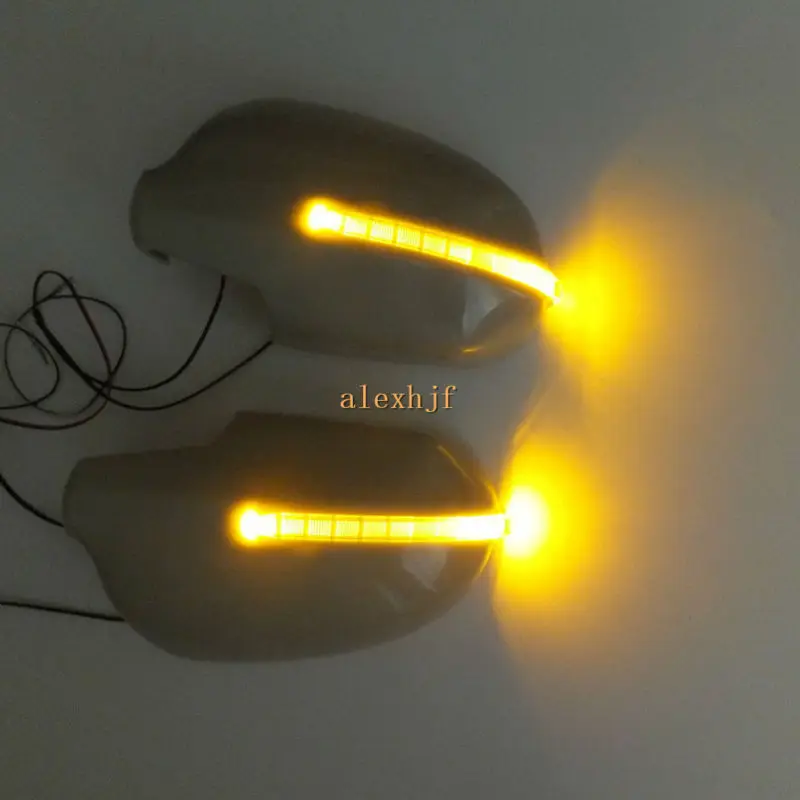 Led осветление на огледалата за обратно виждане, с капак, led жълти мигачи led крак лампи калъф за Hyundai I30 (CW) 2007~2011